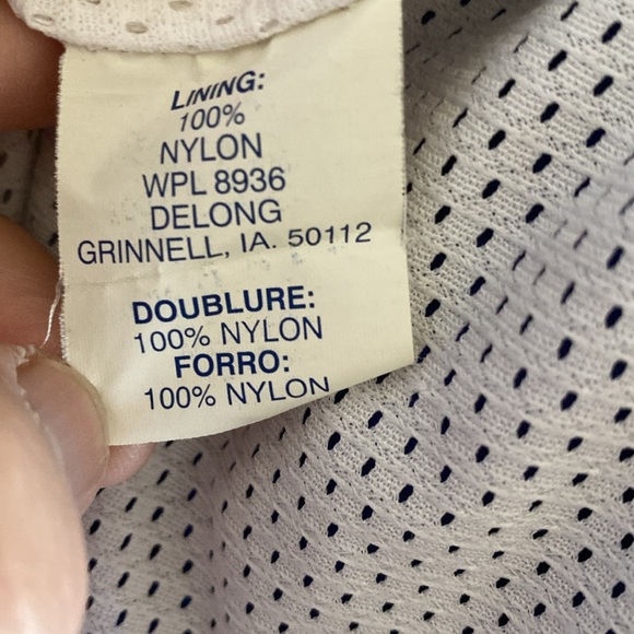 DeLong Men’s Vintage Wolves Blue Gray Bomber Jacket Size L . Made in USA. - Picture 5 of 7